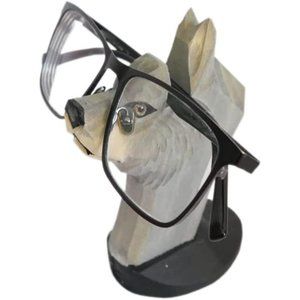 Handmade Wood Carved Animal Eyeglass Holder, Cute Sunglasses Display Stand